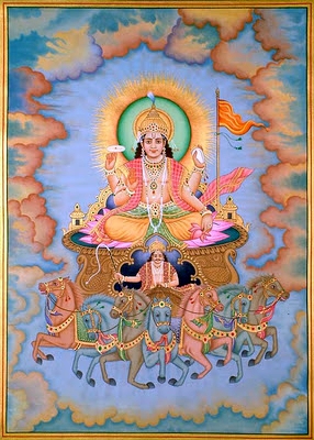 Vedic God Surya, known as The Sun