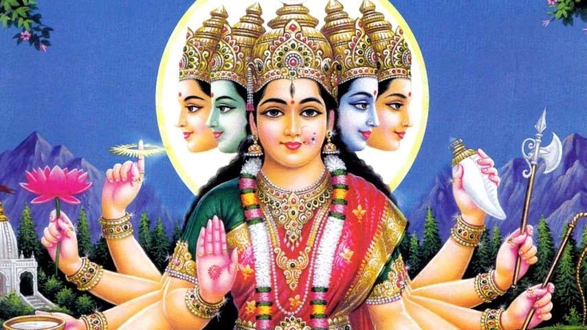 Veda Mata, Deva Mata and Vishwa Mata -  Mother Gayatri
