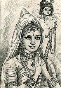 Mirabai, devotee of Lord Krishna