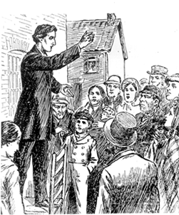 William Booth Preaching, early in his career