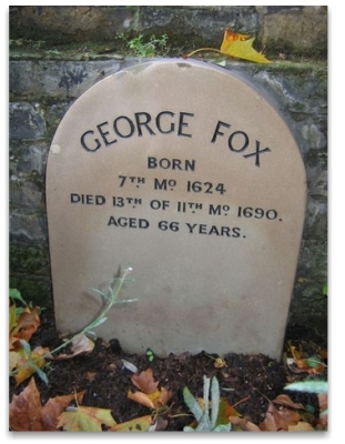 Tombstone of George Fox