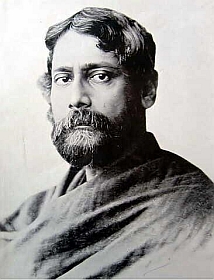Rabindranath Tagore as a young man