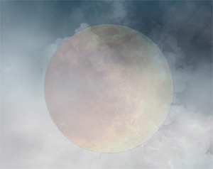 smoke and moon