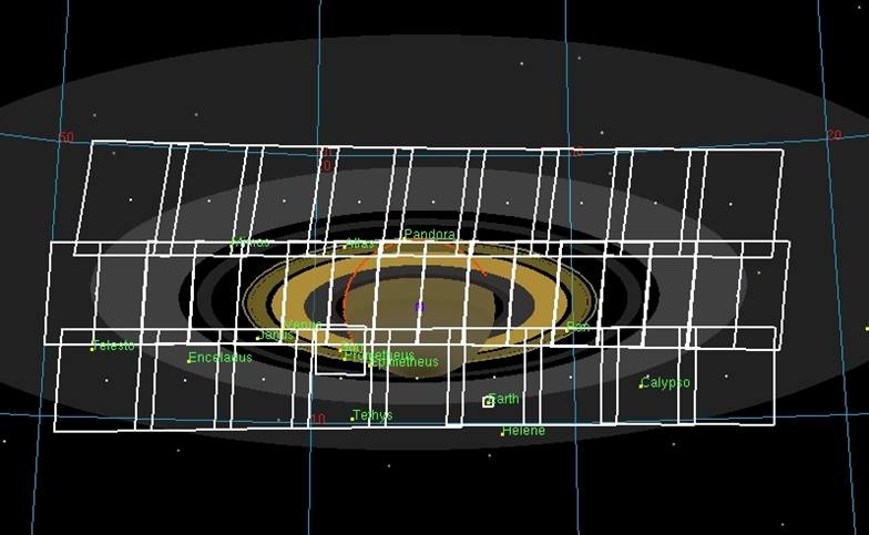 Frames Cassini takes of Saturn