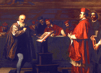 Portrait of Galileo with Inquisitors