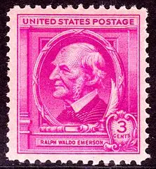 Emerson on postage stamp