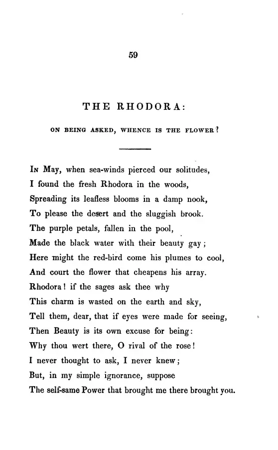 "The Rhodora"