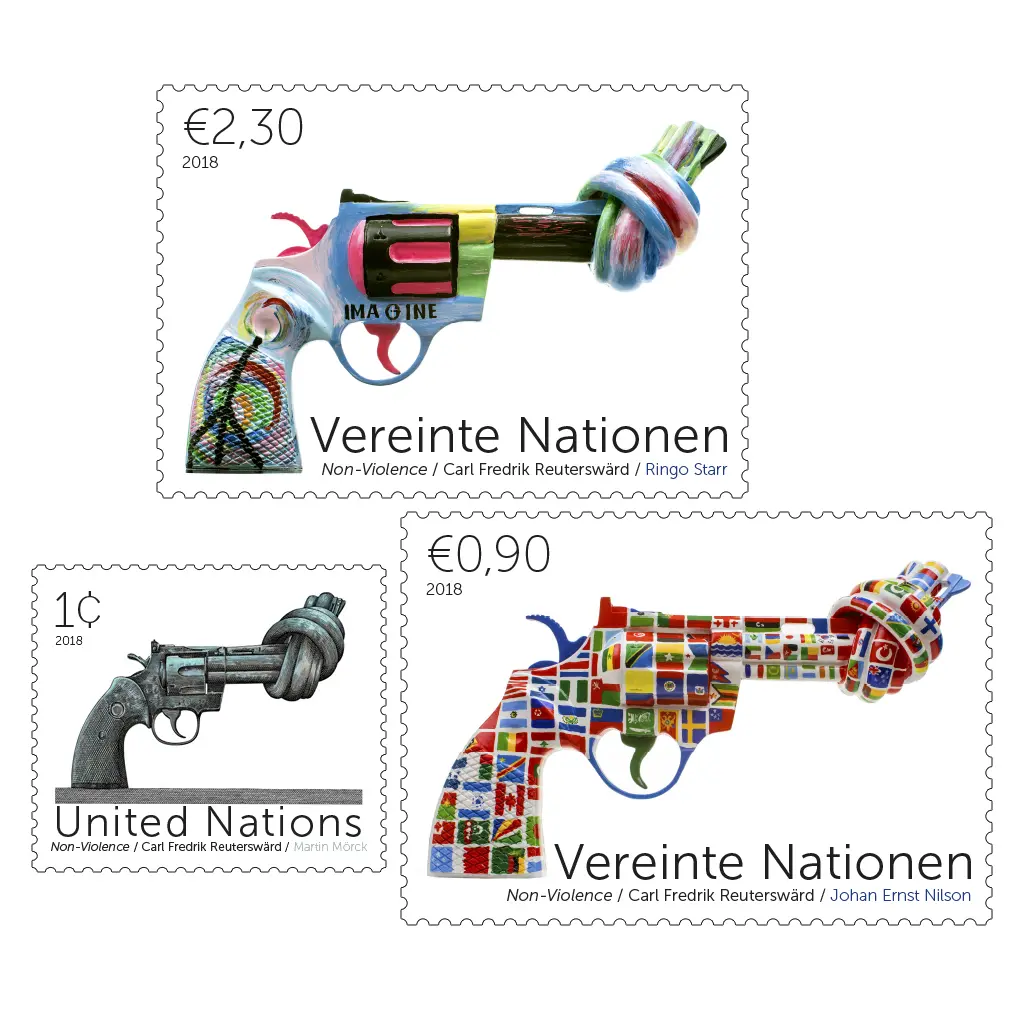 Non violence postage stamps