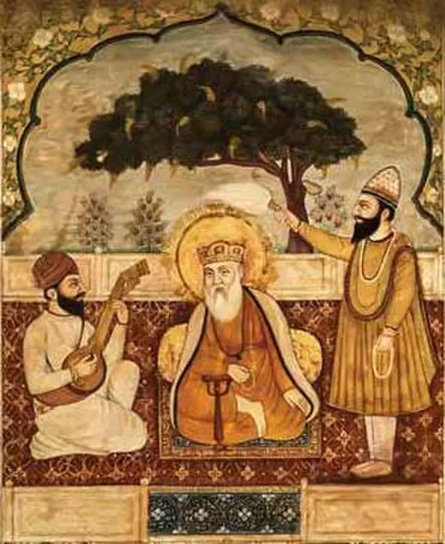 Guru Nanak with Mardana and Bhai