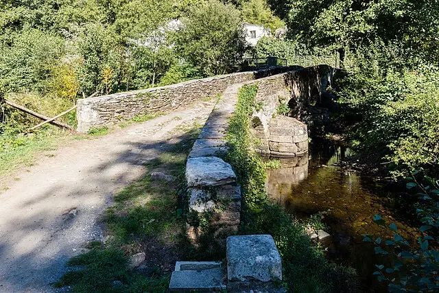  Medieval bridge over the Celeiro river, Sarria, St James's Way,