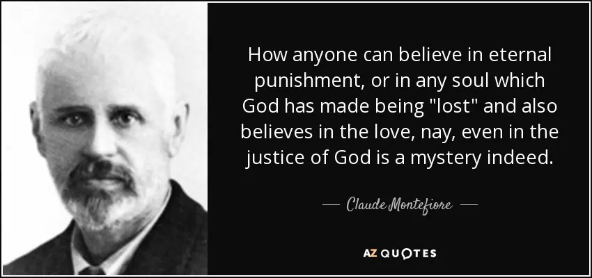 Claude G Montefiore quote